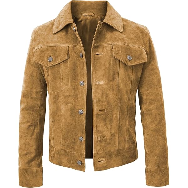 ジャケット・アウター L'Appartement Lisiere Goat Suede Riders Men's New Classic Tan 100% Genuine Goat Suede Leather